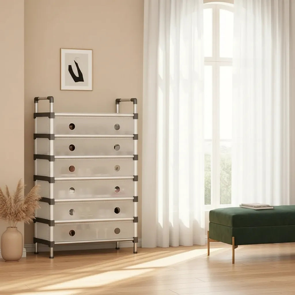 Organizador de Zapatos Modular con Cajones — 6 Niveles 2