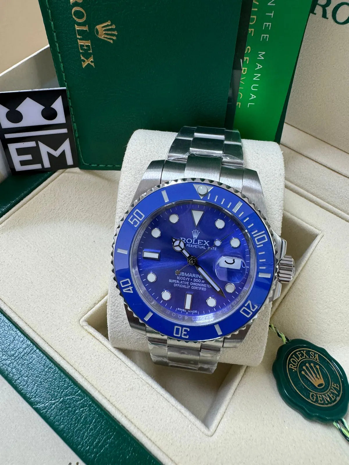 Reloj Rolex Submariner Azul